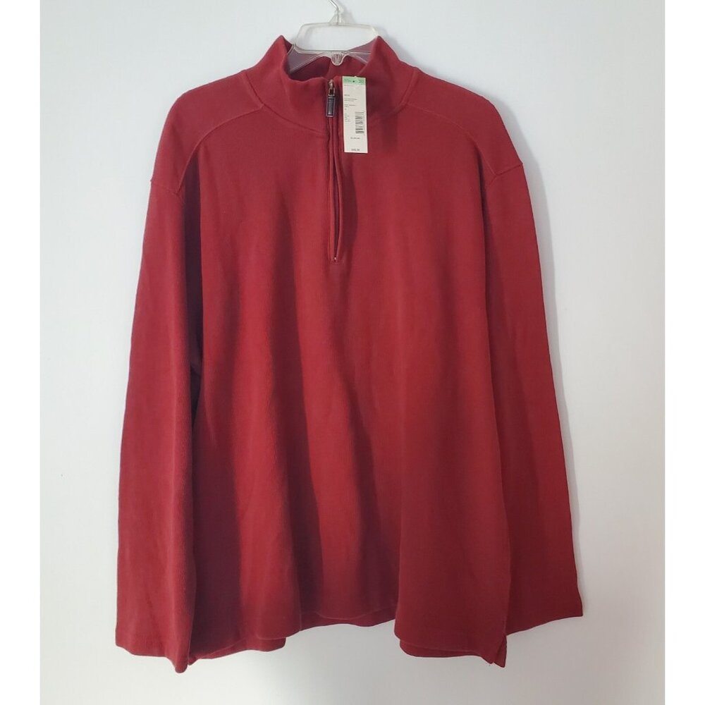 Covington Shirt Long Sleeve Red 1/4 Zip Size XL  Mens Pullover New‎ With Tags